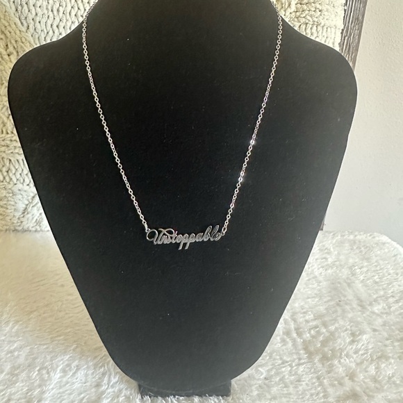 “Unstoppable” Silver Necklace - Picture 4 of 6